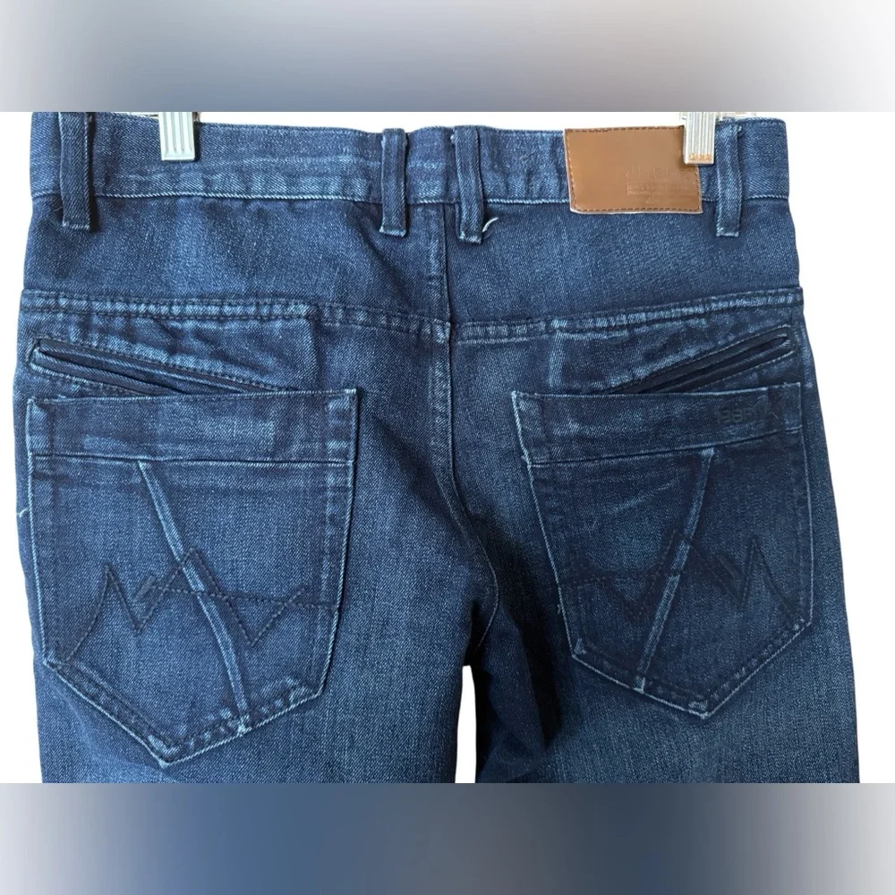 Vintage JNCO 85 men’s 30x30 Crown brand blue jeans straight leg embroidered